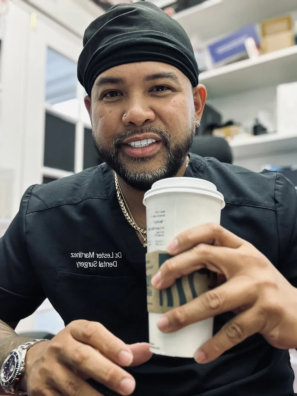 Dr. Lester Martinez in his San Jose office